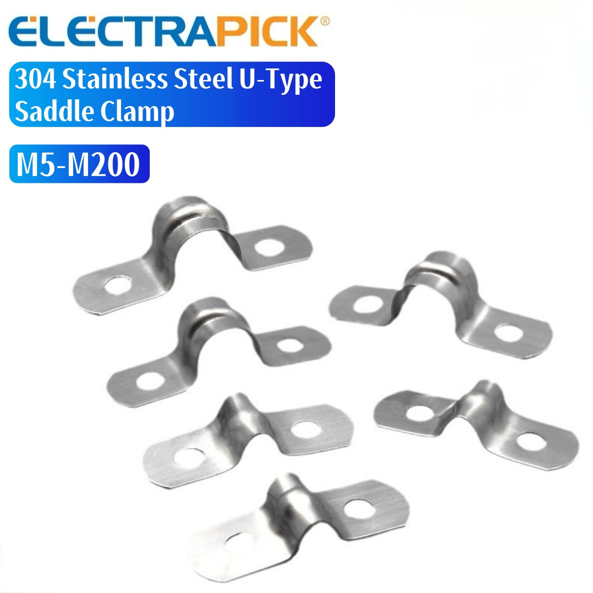 ELECTRAPICK 304 Stainless Steel U-Type Saddle Clamp