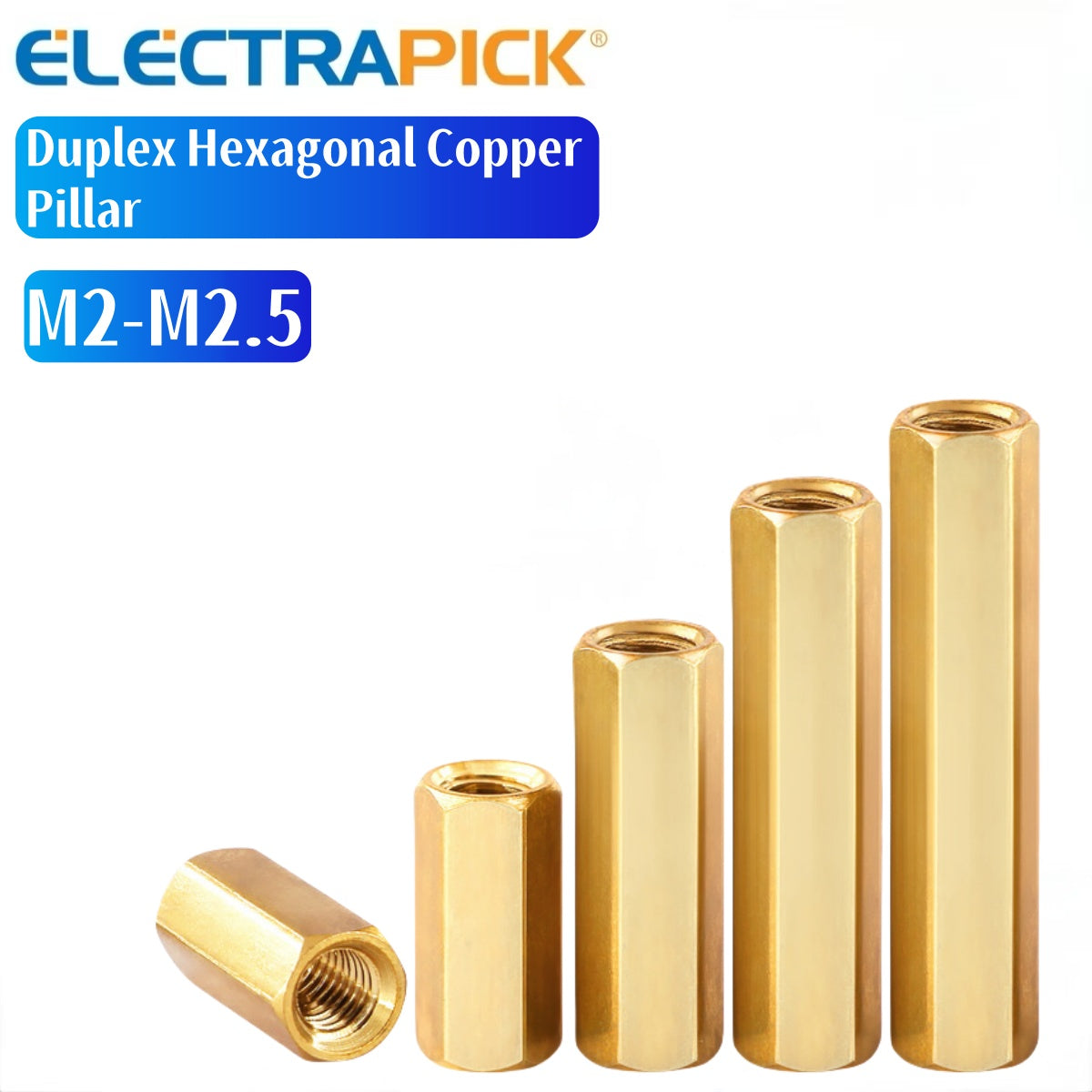 ELECTRAPICK M2-M2.5 Duplex Hexagonal Copper Pillar