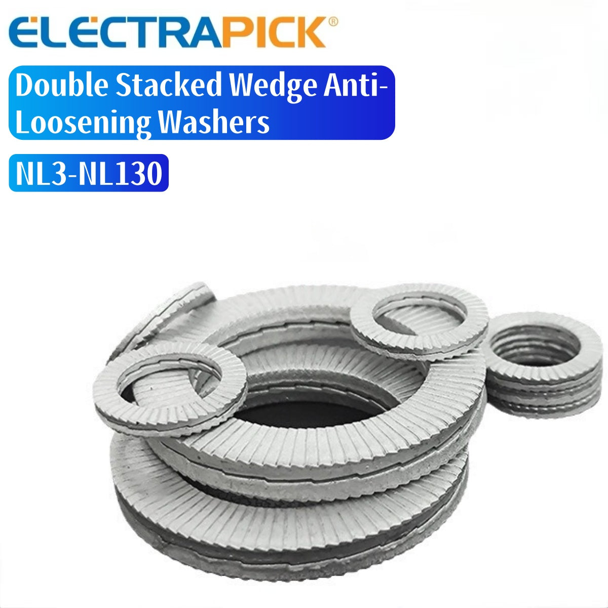 ELECTRAPICK Double Stacked Wedge Anti-Loosening Washers