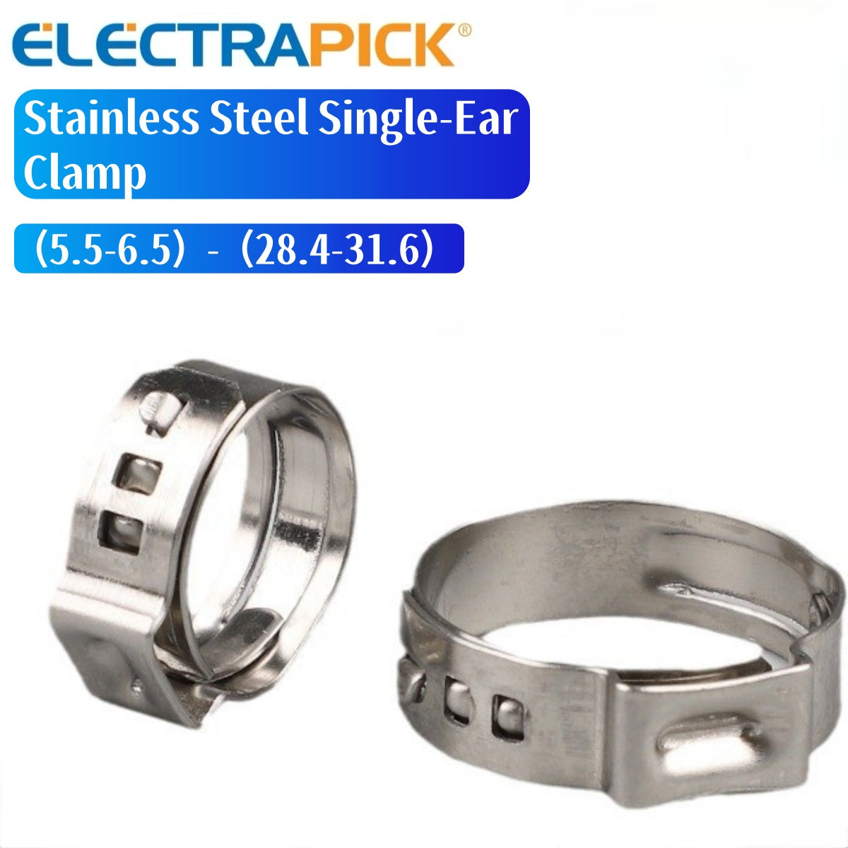 ELECTRAPICK Stainless Steel Single-Ear Clamp
