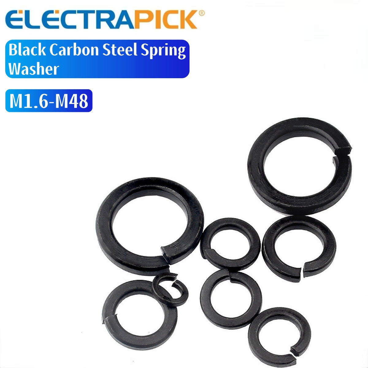 ELECTRAPICK Black Carbon Steel Spring Washer