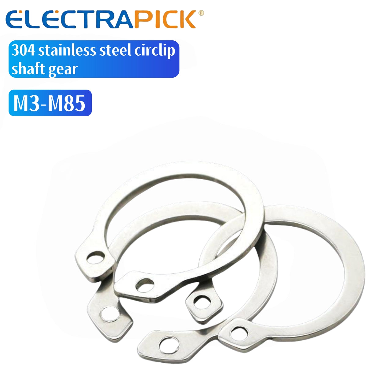 ELECTRAPICK 304 stainless steel circlip shaft gear