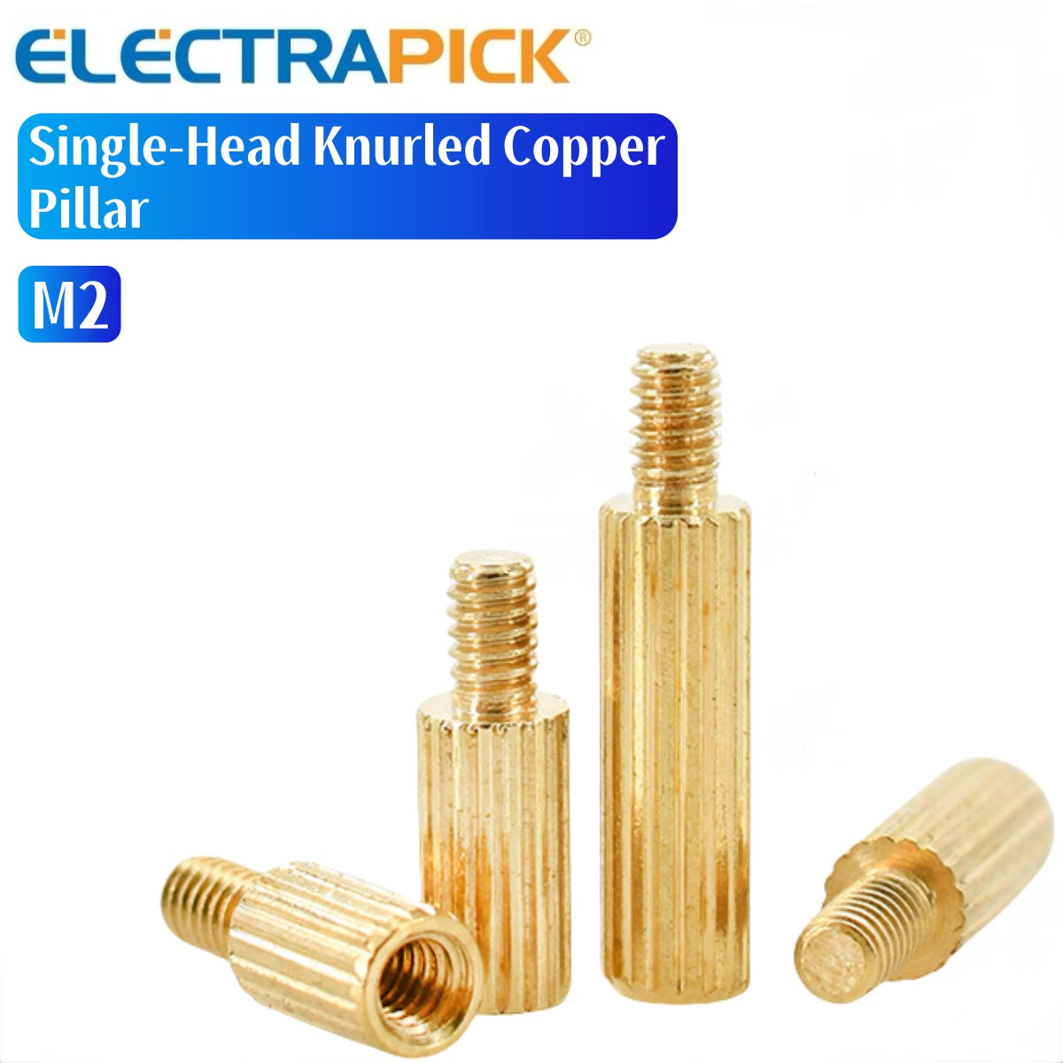ELECTRAPICK Single-Head Knurled Copper Pillar
