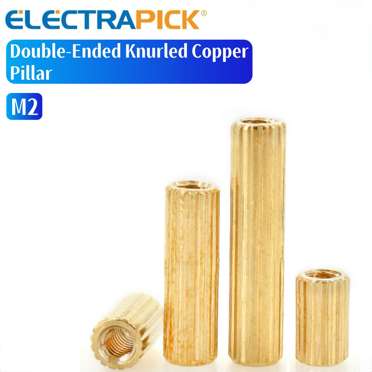 ELECTRAPICK Double-Ended Knurled Copper Pillar