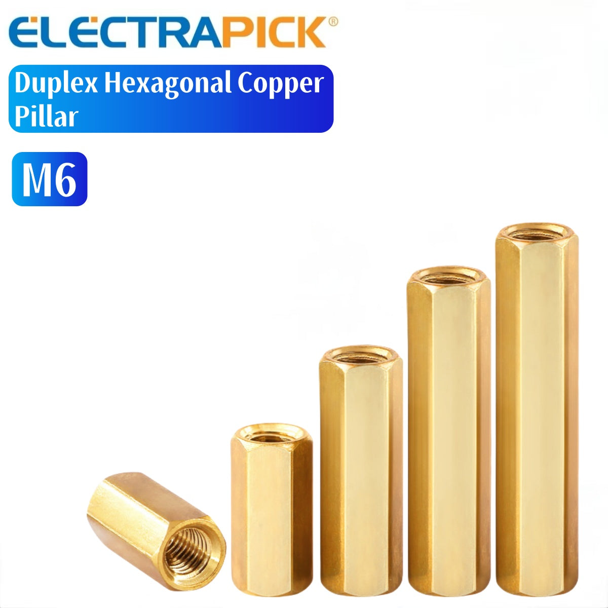 ELECTRAPICK M6 Duplex Hexagonal Copper Pillar