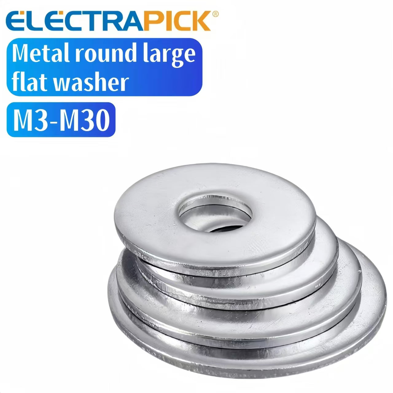 ELECTRAPICK 304 stainless steel large flat washer enlarged flat washer metal round large flat washer GB96-85