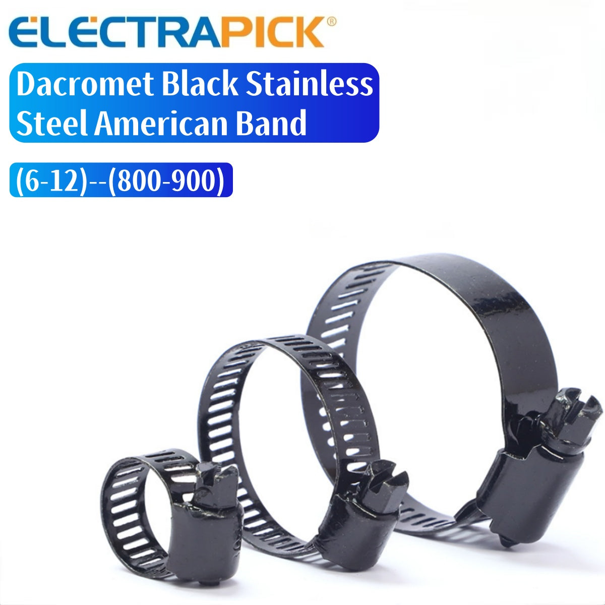 ELECTRAPICK Dacromet Black Stainless Steel American Band