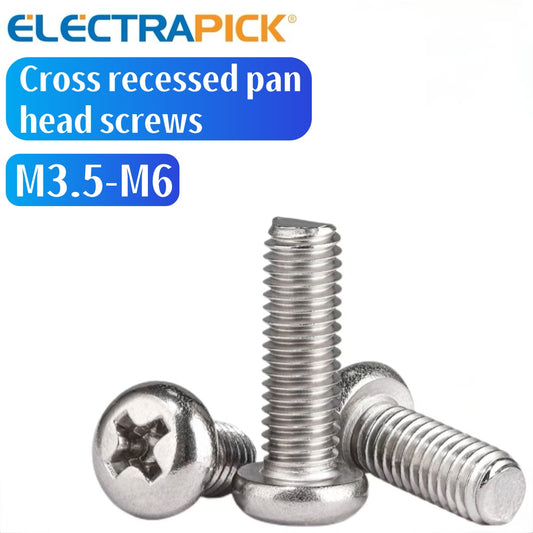 ELECTRAPICK Cross recessed pan head screws M3.5-M6