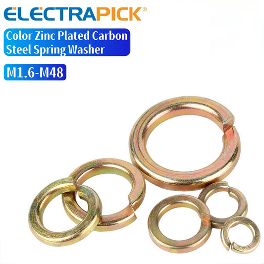 ELECTRAPICK Color Zinc Plated Carbon Steel Spring Washer