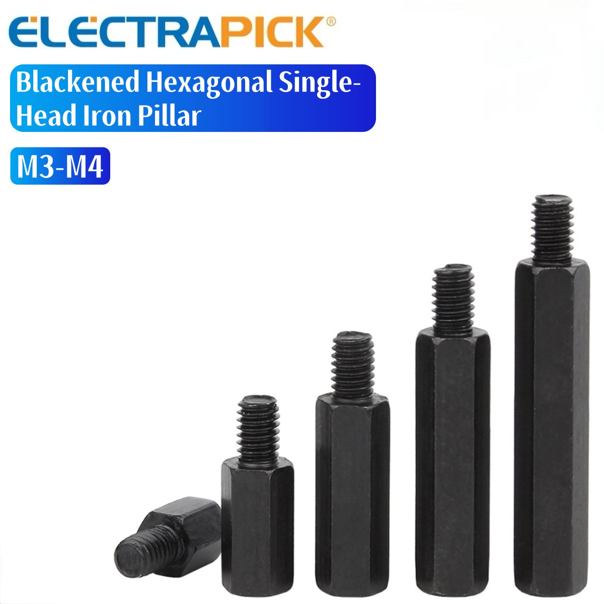 ELECTRAPICK Blackened Hexagonal Single-Head Iron Pillar