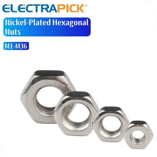 ELECTRAPICK Nickel-Plated Hexagonal Nuts