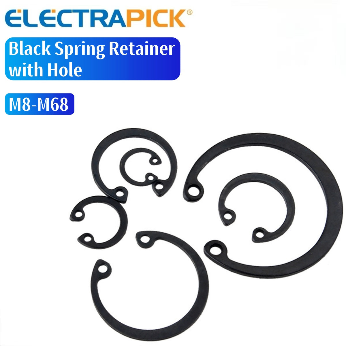 ELECTRAPICK Black Spring Retainer with Hole