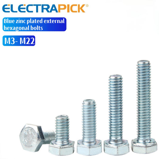 ELECTRAPICK Blue zinc plated external hexagonal bolts