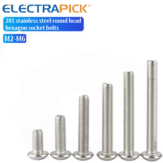 ELECTRAPICK 201 stainless steel round head hexagon socket bolts M2-M6