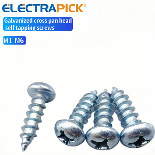 ELECTRAPICK Galvanized cross pan head self tapping screws