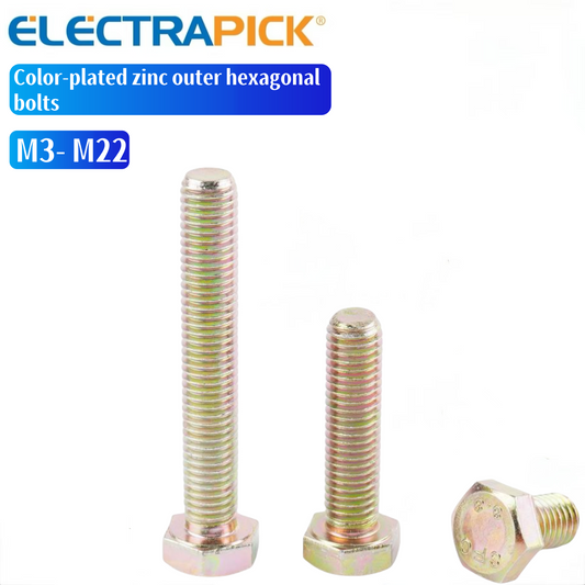 ELECTRAPICK Color-plated zinc outer hexagonal bolts